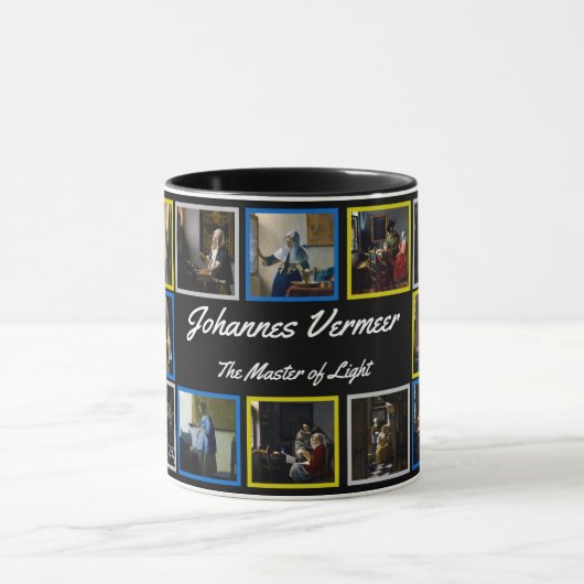Johannes Vermeer - Masterpiece Grid Tasse (Zentrum)