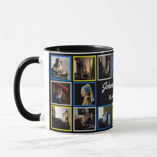 Johannes Vermeer - Masterpiece Grid Tasse (Links)