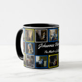 Johannes Vermeer - Masterpiece Grid Tasse (Vorderseite Links)