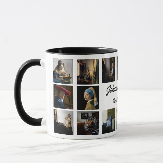 Johannes Vermeer - Masterpiece Grid Tasse (Links)