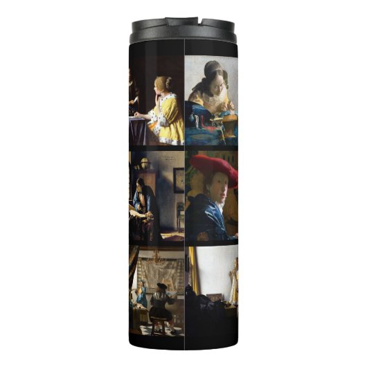 Johannes Vermeer - Masterpiece Grid Thermosbecher (Rückseite)