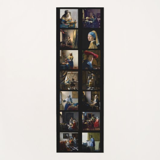 Johannes Vermeer - Masterpiece Grid Yogamatte (Vorderseite)