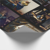 Johannes Vermeer - Meisterwerke Mosaik Geschenkpapier (Ecke)