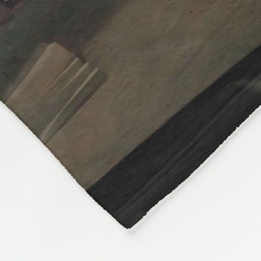 Johannes Vermeer - Meisterwerke Patchwork Fleecedecke (Ecke)