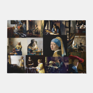 Johannes Vermeer - Meisterwerke Patchwork Fußmatte