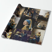 Johannes Vermeer - Meisterwerke Patchwork Geschenkpapier (Ungerollt)