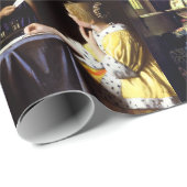 Johannes Vermeer - Meisterwerke Patchwork Geschenkpapier (Rolleneckpunkt)