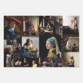 Johannes Vermeer - Meisterwerke Patchwork Geschenkpapier Set (Vorderseite 2)