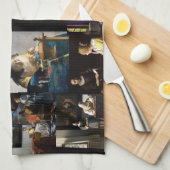 Johannes Vermeer - Meisterwerke Patchwork Geschirrtuch (Viertel Falte)