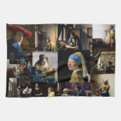Johannes Vermeer - Meisterwerke Patchwork Geschirrtuch (Horizontal)