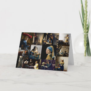 Johannes Vermeer - Meisterwerke Patchwork Karte