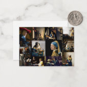 Johannes Vermeer - Meisterwerke Patchwork Mitteilungskarte (Vorderseite/Rückseite Beispiel)