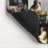 Johannes Vermeer - Meisterwerke Patchwork Mousepad (Ecke)