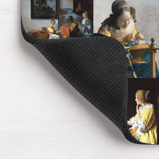 Johannes Vermeer - Meisterwerke Patchwork Mousepad (Ecke)