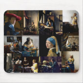 Johannes Vermeer - Meisterwerke Patchwork Mousepad (Vorne)
