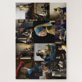 Johannes Vermeer - Meisterwerke Patchwork Puzzle (Vertikal)