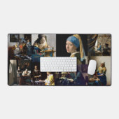 Johannes Vermeer - Meisterwerke Patchwork Schreibtischunterlage (Tastatur & Maus)