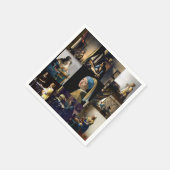 Johannes Vermeer - Meisterwerke Patchwork Serviette (Ecke)