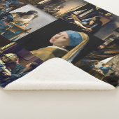 Johannes Vermeer - Meisterwerke Patchwork Sherpadecke (3/4)