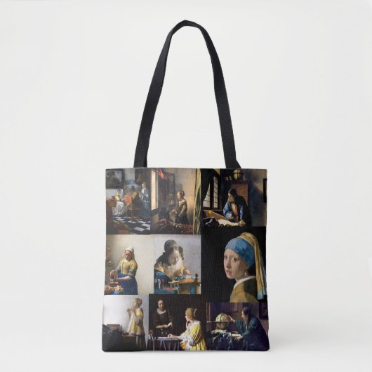 Johannes Vermeer - Meisterwerke Patchwork Tasche (Vorderseite)