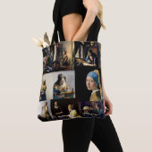Johannes Vermeer - Meisterwerke Patchwork Tasche (Von Nahem)