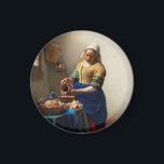 Johannes Vermeer. Milchmädchen. Vintage Kunst Magnet<br><div class="desc">Johannes Vermeer Magnet "The Milkmaid".</div>