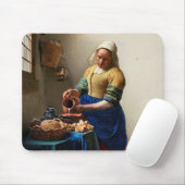 Johannes Vermeer. Milchmädchen. Vintage Kunst Mousepad (Mit Mouse)