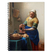Johannes Vermeer. Milchmädchen. Vintage Kunst Notizblock (Vorderseite)