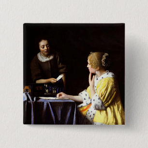 Johannes Vermeer - Ministerin und Frau Button