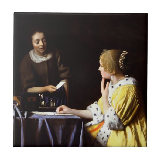 Johannes Vermeer - Ministerin und Frau Fliese (Vorderseite)