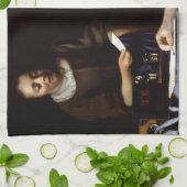 Johannes Vermeer - Ministerin und Frau Geschirrtuch (Gefaltet)