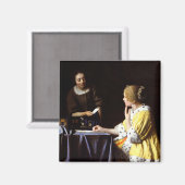 Johannes Vermeer - Ministerin und Frau Magnet (Vorderseite/Rückseite)