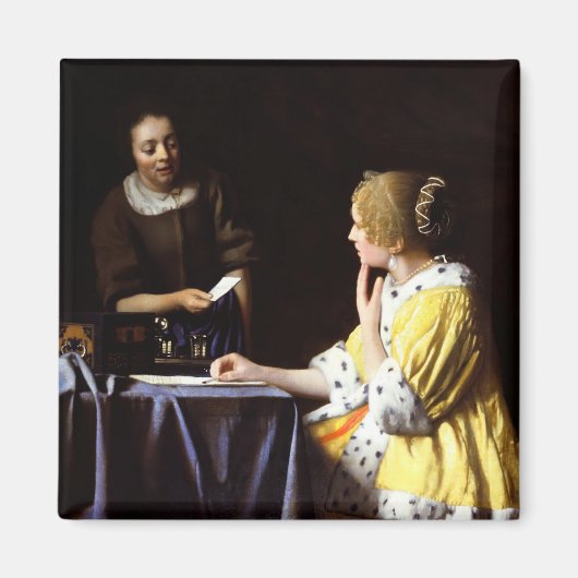 Johannes Vermeer - Ministerin und Frau Magnet (Vorne)