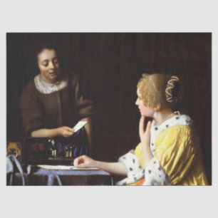 Johannes Vermeer - Ministerin und Frau Seidenpapier