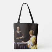 Johannes Vermeer - Ministerin und Frau Tasche (Rückseite)