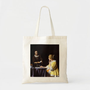 Johannes Vermeer - Ministerin und Frau Tragetasche