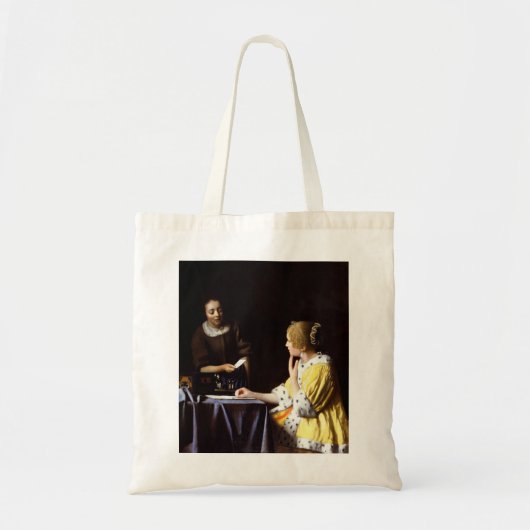 Johannes Vermeer - Ministerin und Frau Tragetasche (Vorne)