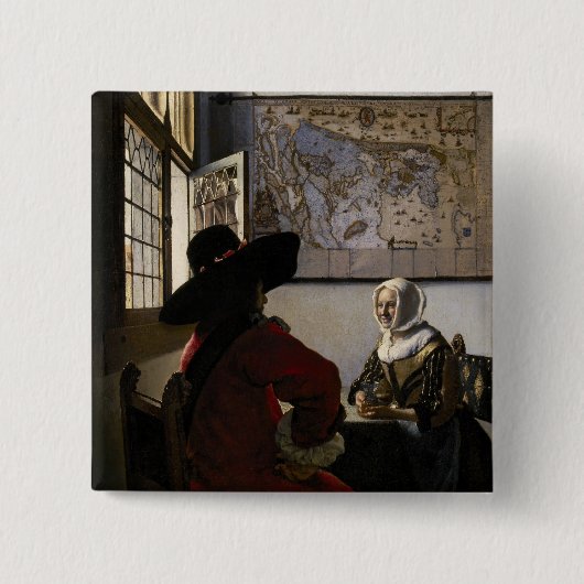 Johannes Vermeer - Offizier mit einem Laughing Gir Button (Vorderseite)