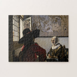 Johannes Vermeer - Offizier mit einem Laughing Gir Puzzle