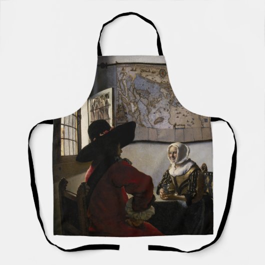 Johannes Vermeer - Offizier mit einem Laughing Gir Schürze (Vorderseite)