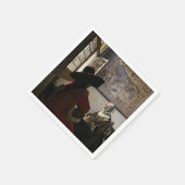 Johannes Vermeer - Offizier mit einem Laughing Gir Serviette (Ecke)