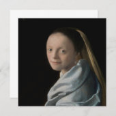 Johannes Vermeer - Studie über eine junge Frau Einladung (Vorne/Hinten)