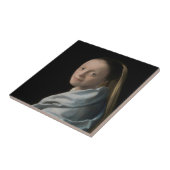 Johannes Vermeer - Studie über eine junge Frau Fliese (Seite)