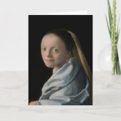 Johannes Vermeer - Studie über eine junge Frau Karte (Vorderseite)