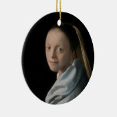 Johannes Vermeer - Studie über eine junge Frau Keramik Ornament (Rechts)