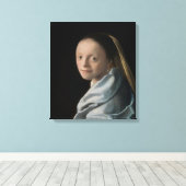 Johannes Vermeer - Studie über eine junge Frau Leinwanddruck (Insitu (Holzboden))