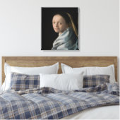 Johannes Vermeer - Studie über eine junge Frau Leinwanddruck (Insitu (Schlafzimmer))