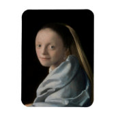 Johannes Vermeer - Studie über eine junge Frau Magnet (Vertikal)