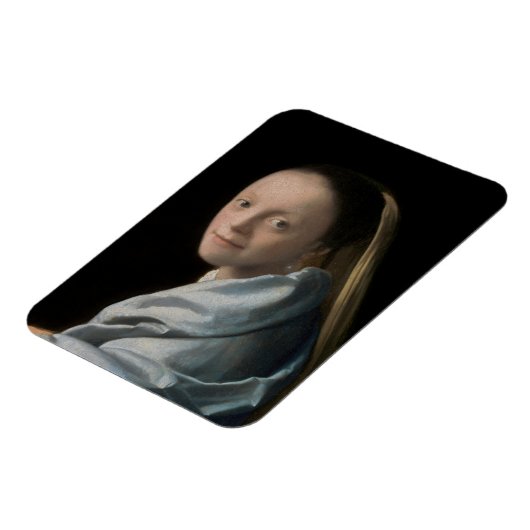 Johannes Vermeer - Studie über eine junge Frau Magnet (Linke Seite)