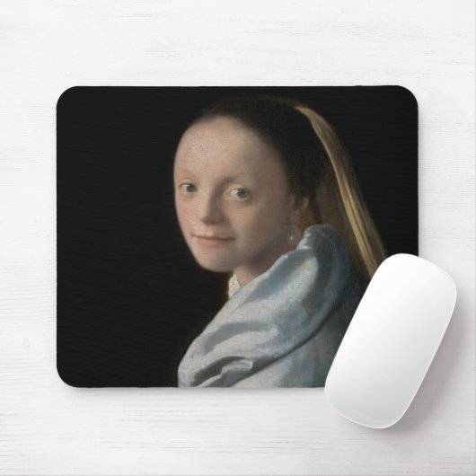 Johannes Vermeer - Studie über eine junge Frau Mousepad (Mit Mouse)